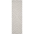 thumbnail image 1 of SAFAVIEH Cambridge Lilly Diamond Striped Wool Runner Rug, Silver/Ivory, 2'6" x 14', 1 of 10