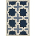 thumbnail image 1 of SAFAVIEH Cambridge Lincoln Geometric Wool Area Rug, Blue/Ivory, 2' x 3', 1 of 10