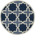 thumbnail image 1 of SAFAVIEH Cambridge Lincoln Geometric Wool Area Rug, Blue/Ivory, 4' x 4' Square, 1 of 2
