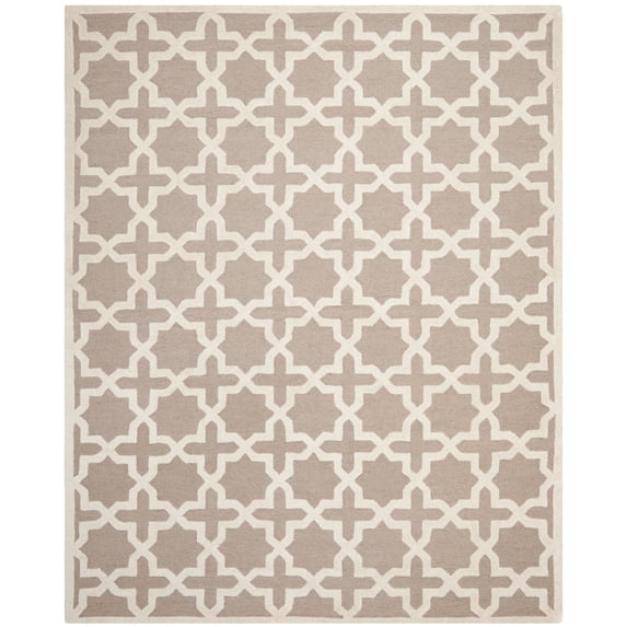 SAFAVIEH Cambridge Liz Geometric Wool Area Rug, Beige/Ivory, 11'6" x 16'