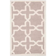 SAFAVIEH Cambridge Liz Geometric Wool Area Rug, Beige/Ivory, 2' x 3'