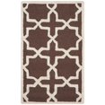 thumbnail image 1 of SAFAVIEH Cambridge Liz Geometric Wool Area Rug, Dark Brown/Ivory, 2' x 3', 1 of 7