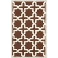 thumbnail image 1 of SAFAVIEH Cambridge Liz Geometric Wool Area Rug, Dark Brown/Ivory, 4' x 6', 1 of 10