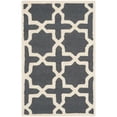 thumbnail image 1 of SAFAVIEH Cambridge Liz Geometric Wool Area Rug, Dark Grey/Ivory, 8' x 8' Square, 1 of 10