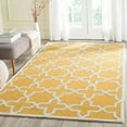 thumbnail image 1 of SAFAVIEH Cambridge Liz Geometric Wool Area Rug, Gold/Ivory, 4' x 4' Square, 1 of 10