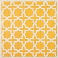 thumbnail image 1 of SAFAVIEH Cambridge Liz Geometric Wool Area Rug, Gold/Ivory, 8' x 8' Square, 1 of 10