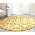 thumbnail image 1 of SAFAVIEH Cambridge Liz Geometric Wool Area Rug, Ivory/Gold, 6' x 6' Round, 1 of 3