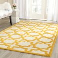 thumbnail image 1 of SAFAVIEH Cambridge Liz Geometric Wool Area Rug, Ivory/Gold, 9' x 12', 1 of 5