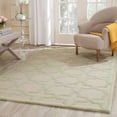 thumbnail image 1 of SAFAVIEH Cambridge Liz Geometric Wool Area Rug, Ivory/Light Green, 4' x 6', 1 of 10