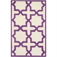 thumbnail image 1 of SAFAVIEH Cambridge Liz Geometric Wool Area Rug, Ivory/Purple, 2'6" x 4', 1 of 9