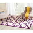thumbnail image 1 of SAFAVIEH Cambridge Liz Geometric Wool Area Rug, Ivory/Purple, 8' x 10', 1 of 9