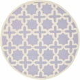 thumbnail image 1 of SAFAVIEH Cambridge Liz Geometric Wool Area Rug, Lavender/Ivory, 6' x 6' Round, 1 of 10