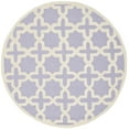 thumbnail image 1 of SAFAVIEH Cambridge Liz Geometric Wool Area Rug, Lavender/Ivory, 8' x 8' Round, 1 of 4