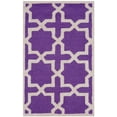 thumbnail image 1 of SAFAVIEH Cambridge Liz Geometric Wool Area Rug, Purple/Ivory, 2' x 3', 1 of 7
