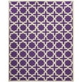 thumbnail image 1 of SAFAVIEH Cambridge Liz Geometric Wool Area Rug, Purple/Ivory, 8' x 8' Square, 1 of 10