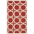 thumbnail image 1 of SAFAVIEH Cambridge Liz Geometric Wool Area Rug, Rust/Ivory, 4' x 6', 1 of 10