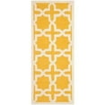 thumbnail image 1 of SAFAVIEH Cambridge Liz Geometric Wool Runner Rug, Gold/Ivory, 2'6" x 6', 1 of 10