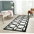 thumbnail image 1 of SAFAVIEH Cambridge Liz Geometric Wool Runner Rug, Ivory/Black, 2'6" x 8', 1 of 10