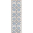 thumbnail image 1 of SAFAVIEH Cambridge Liz Geometric Wool Runner Rug, Light Blue/Ivory, 2'6" x 6', 1 of 10