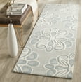 thumbnail image 1 of SAFAVIEH Cambridge Luanne Geometric Wool Runner Rug, Gray/Blue, 2'6" x 8', 1 of 10