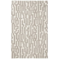 SAFAVIEH Cambridge Macy Geometric Wool Area Rug, Beige/Gray, 5' x 8'