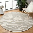 thumbnail image 1 of SAFAVIEH Cambridge Macy Geometric Wool Area Rug, Beige/Gray, 6' x 6' Round, 1 of 10