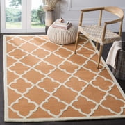 SAFAVIEH Cambridge Merletta Geometric Wool Area Rug, Coral/Ivory, 2' x 3'