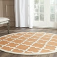 thumbnail image 1 of SAFAVIEH Cambridge Merletta Geometric Wool Area Rug, Coral/Ivory, 6' x 6' Round, 1 of 8