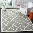 thumbnail image 1 of SAFAVIEH Cambridge Merletta Geometric Wool Area Rug, Dark Gray/Ivory, 6' x 6' Square, 1 of 8