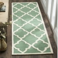 thumbnail image 1 of SAFAVIEH Cambridge Merletta Geometric Wool Runner Rug, Teal/Ivory, 2'6" x 8', 1 of 8