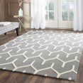 thumbnail image 1 of SAFAVIEH Cambridge Mirabelle Geometric Wool Area Rug, Dark Gray/Ivory, 6' x 9', 1 of 7