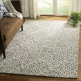 thumbnail image 1 of SAFAVIEH Cambridge Mirko Geometric Wool Area Rug, Dark Gray/Ivory, 5' x 8', 1 of 8