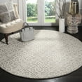 thumbnail image 1 of SAFAVIEH Cambridge Mirko Geometric Wool Area Rug, Light Gray/Ivory, 6' x 6' Round, 1 of 8