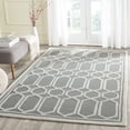 thumbnail image 1 of SAFAVIEH Cambridge Mitchell Geometric Wool Area Rug, Silver/Ivory, 6' x 9', 1 of 7