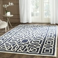 thumbnail image 1 of SAFAVIEH Cambridge Norbert Geometric Wool Area Rug, Navy/Ivory, 6' x 9', 1 of 7