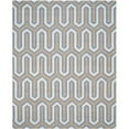 thumbnail image 1 of SAFAVIEH Cambridge Oswald Geometric Wool Area Rug, Navy/Gray, 6' x 6' Round, 1 of 5