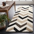 thumbnail image 1 of SAFAVIEH Cambridge Percival Geometric Wool Runner Rug, Ivory/Black, 2'6" x 12', 1 of 11