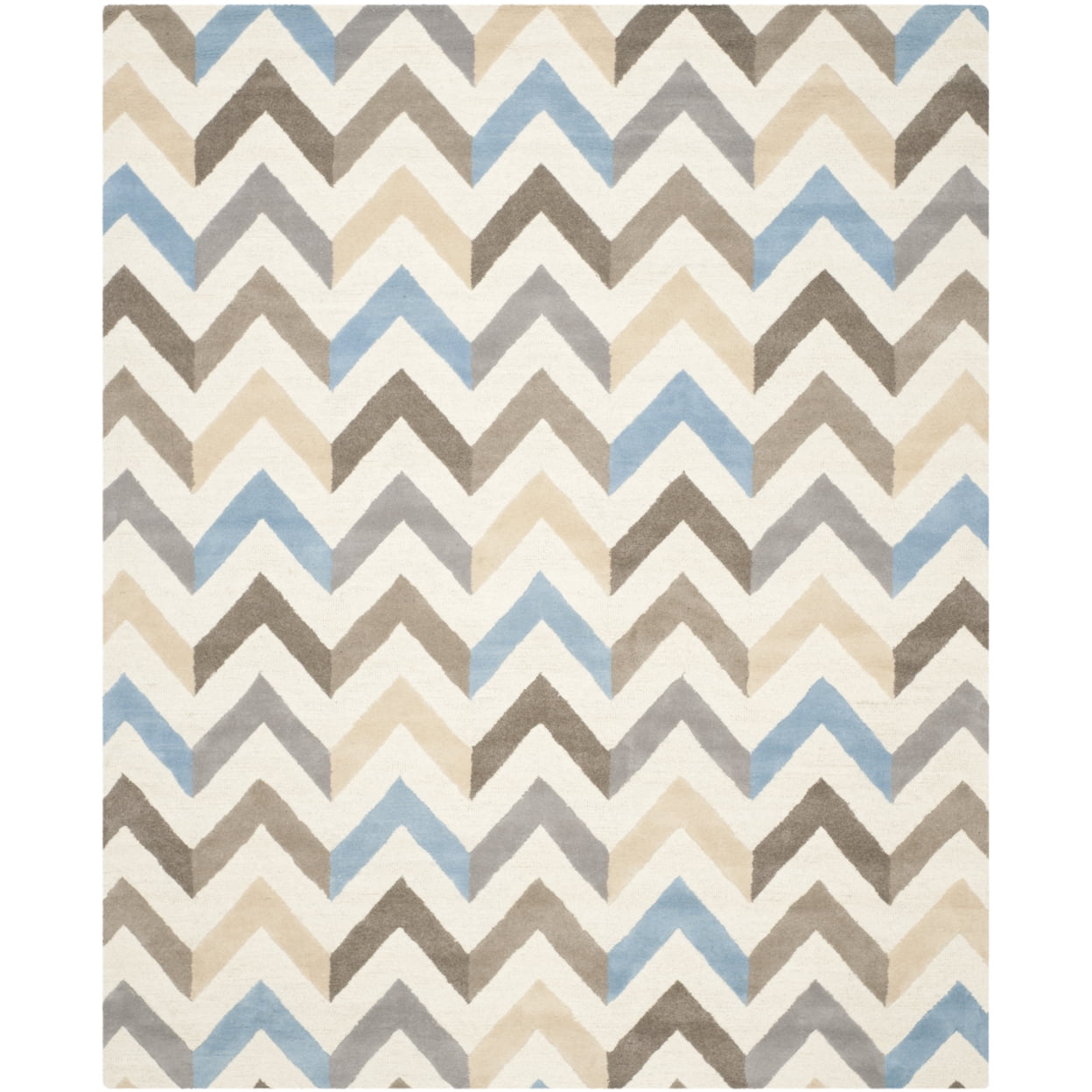 Ivory Elegance 8' x 10' Hand-Tufted Wool Area Rug