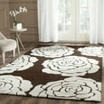 thumbnail image 1 of SAFAVIEH Cambridge Permelia Geometric Wool Area Rug, Brown/Ivory, 6' x 6' Square, 1 of 7