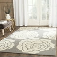 thumbnail image 1 of SAFAVIEH Cambridge Permelia Geometric Wool Area Rug, Dark Gray/Ivory, 6' x 6' Square, 1 of 7