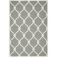 thumbnail image 1 of SAFAVIEH Cambridge Raleigh Geometric Wool Area Rug, Dark Gray/Ivory, 6' x 9', 1 of 8