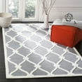 thumbnail image 1 of SAFAVIEH Cambridge Raleigh Geometric Wool Area Rug, Dark Gray/Ivory, 8' x 10', 1 of 8