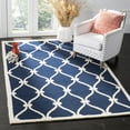 thumbnail image 1 of SAFAVIEH Cambridge Raleigh Geometric Wool Area Rug, Navy/Ivory, 6' x 9', 1 of 7