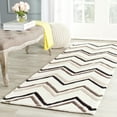 thumbnail image 1 of SAFAVIEH Cambridge Ravenna Geometric Wool Runner Rug, Ivory/Black, 2'6" x 12', 1 of 7