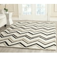 thumbnail image 1 of SAFAVIEH Cambridge Ravenna Geometric Wool Area Rug, Ivory/Black, 4' x 6', 1 of 7