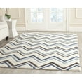 thumbnail image 1 of SAFAVIEH Cambridge Ravenna Geometric Wool Area Rug, Ivory/Blue, 5' x 8', 1 of 7