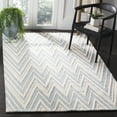 thumbnail image 1 of SAFAVIEH Cambridge Sam Geometric Wool Area Rug, Blue/Ivory, 8' x 8' Square, 1 of 8