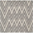 thumbnail image 1 of SAFAVIEH Cambridge Sam Geometric Wool Area Rug, Dark Gray/Ivory, 8' x 8' Square, 1 of 7