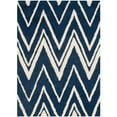 thumbnail image 1 of SAFAVIEH Cambridge Sam Geometric Wool Area Rug, Navy/Ivory, 2' x 3', 1 of 7