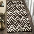 thumbnail image 1 of SAFAVIEH Cambridge Sam Geometric Wool Runner Rug, Brown/Ivory, 2'6" x 8', 1 of 8